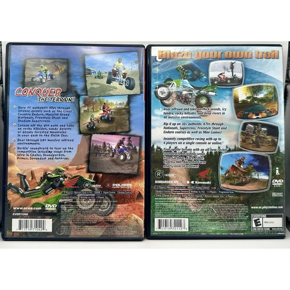 ATV Offroad Fury 1 2 3 MX vs ATV Unleashed PS2 Games Lot Bundle Collection THQ